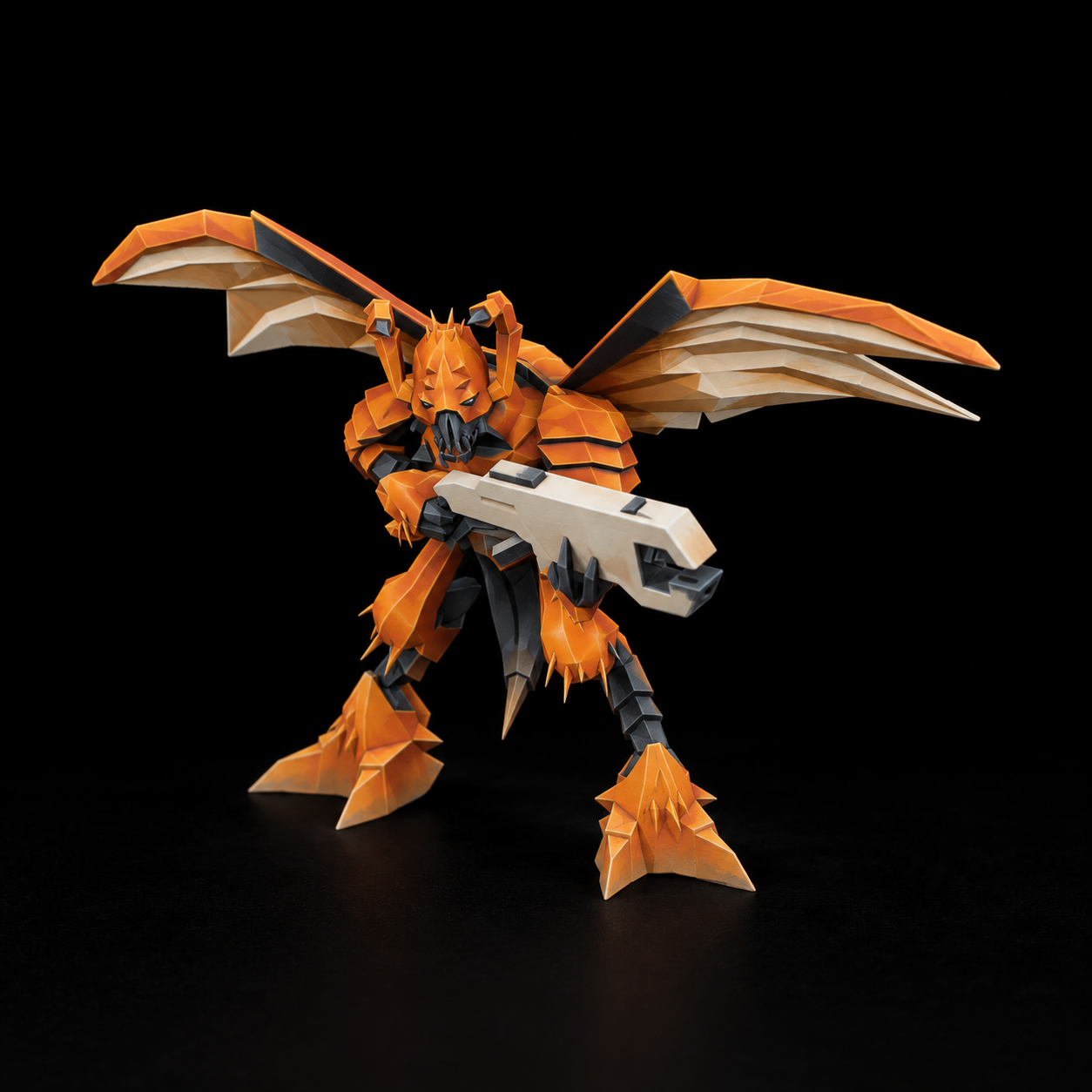 Orange-and-ivory paint concept
