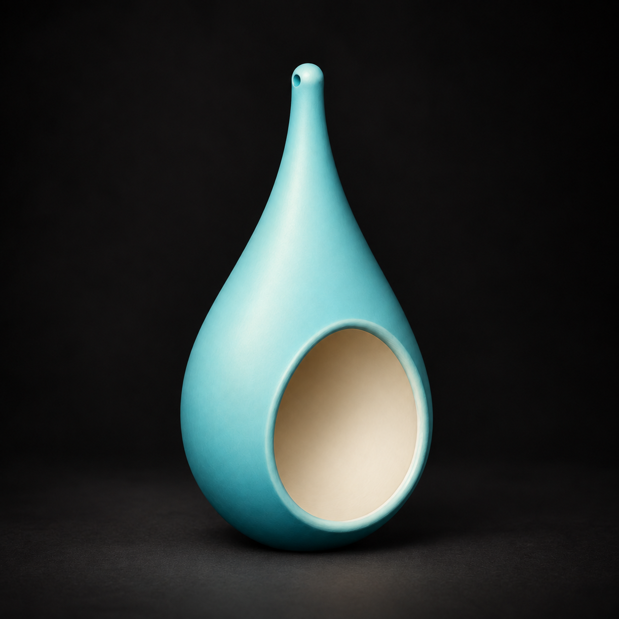 Aquamarine and ivory