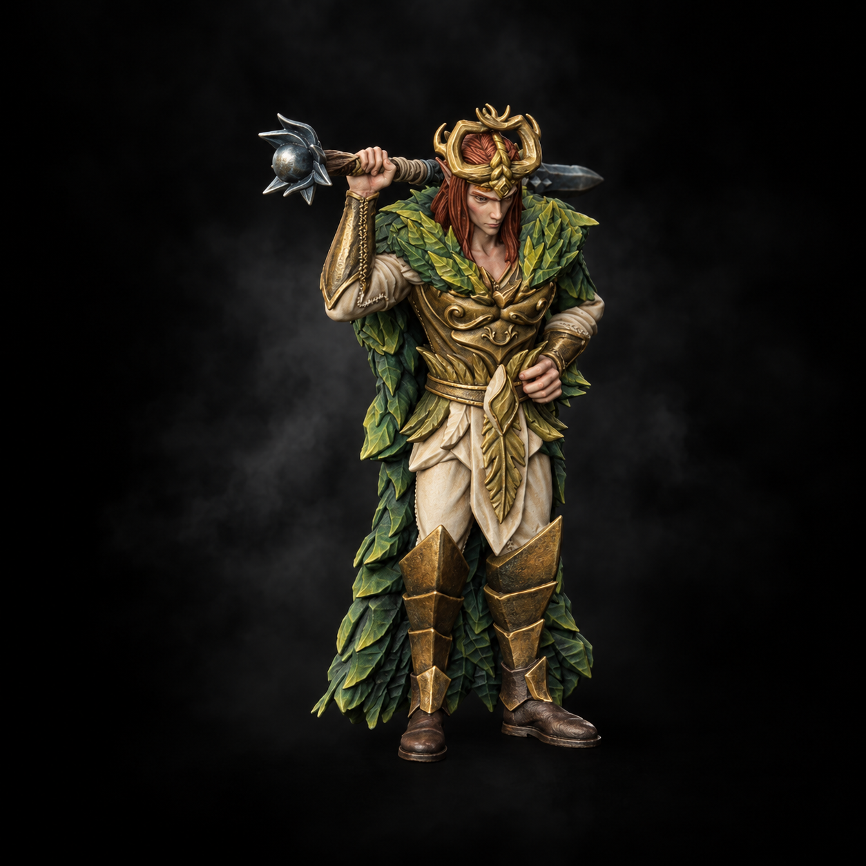 Fairy King — green leaves and antique gold