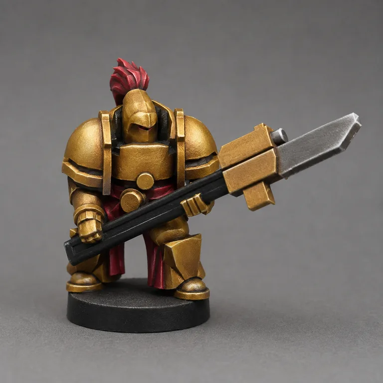 Adeptus Custodes auramite gold and red