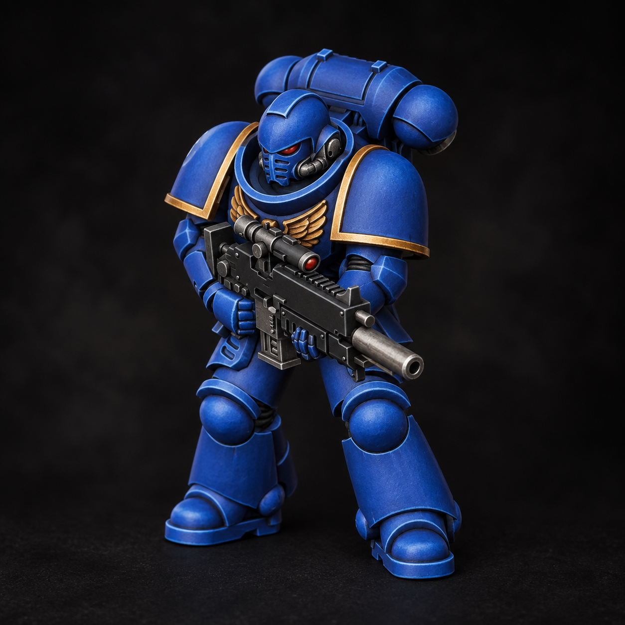 Blue and gold paint concept