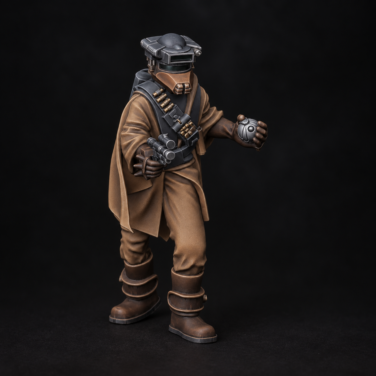 Painted bounty huntress