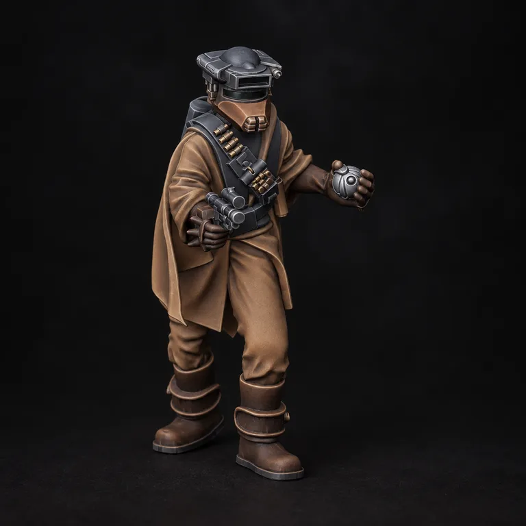 Painted bounty huntress