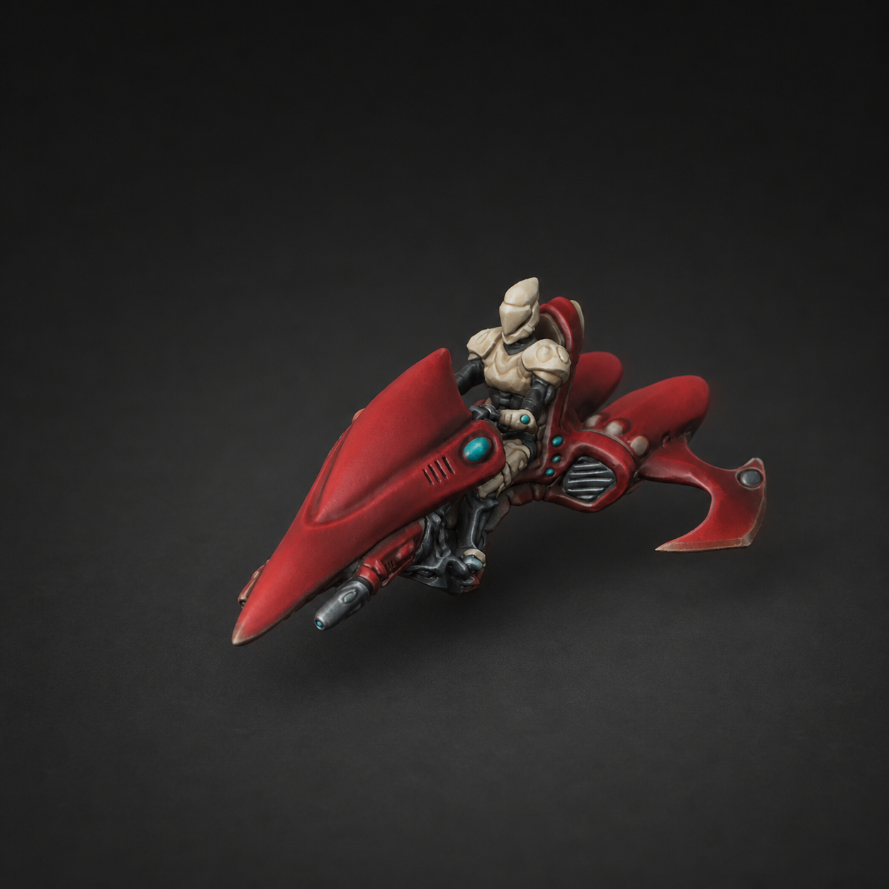 Crimson and ivory space-elf jetbike competition paint guide