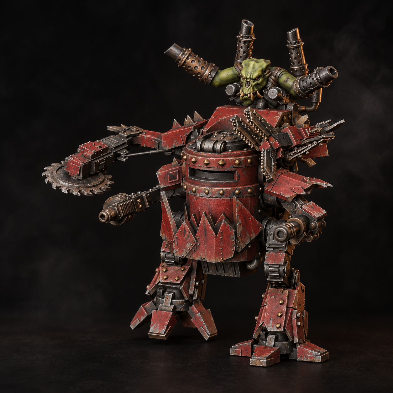 Ork Deff Dread — painted miniature