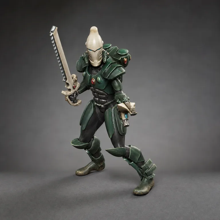 Aeldari Green Stalkers — forest green and warm ivory