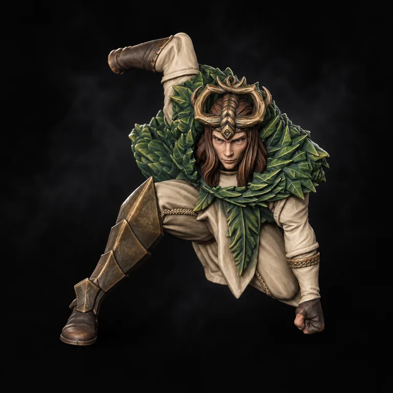 Fairy King — forest cloak and bronze