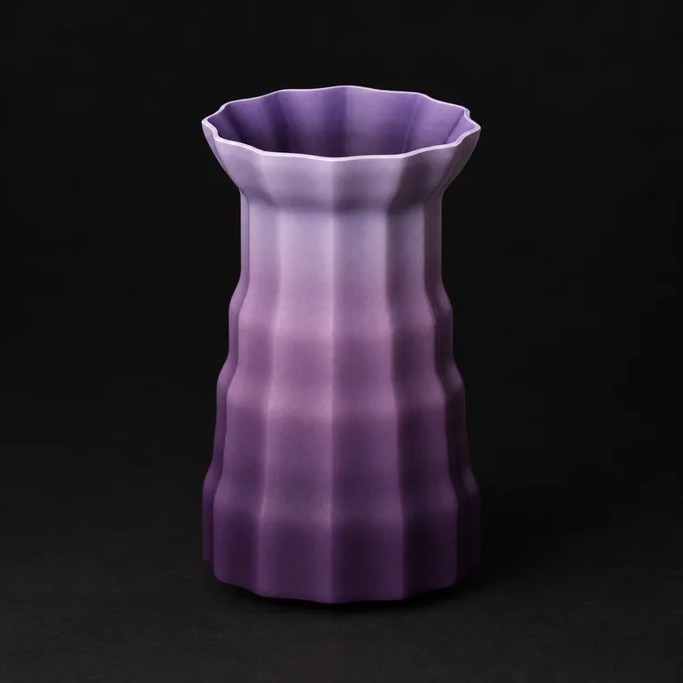 Lilac light over deep purple