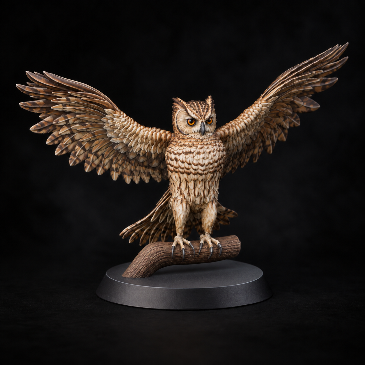 Warm feathers and amber eyes