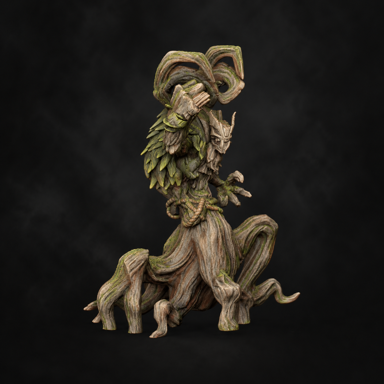 Verdant Sentinel — weathered wood and new growth