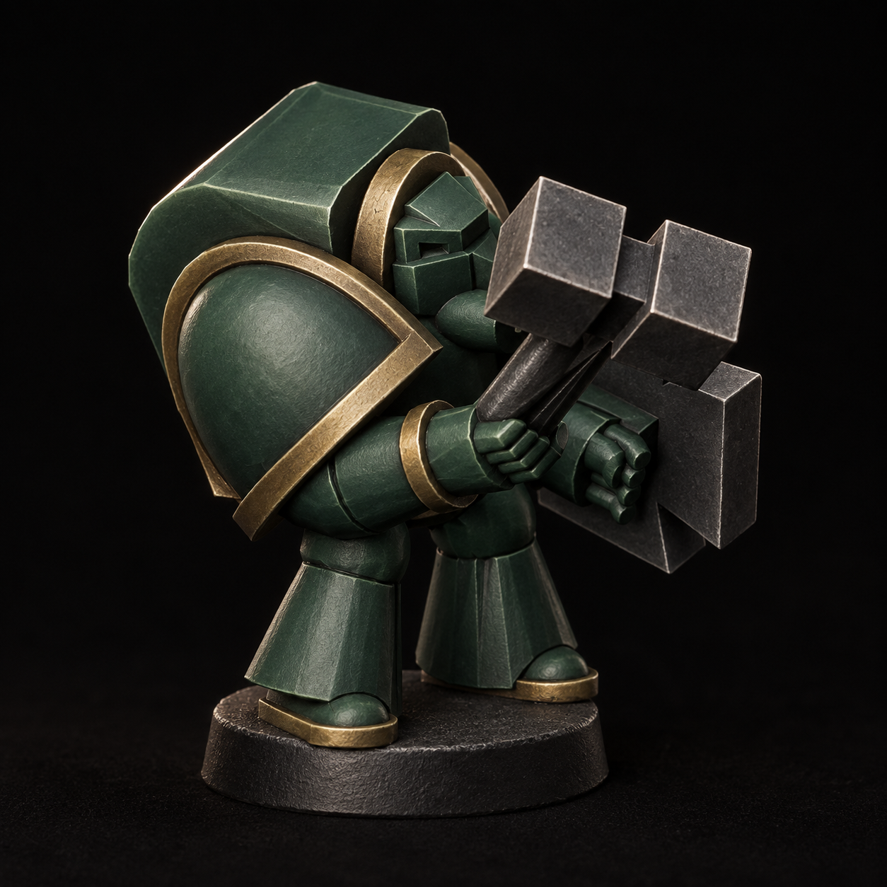 Assault veteran — painted study