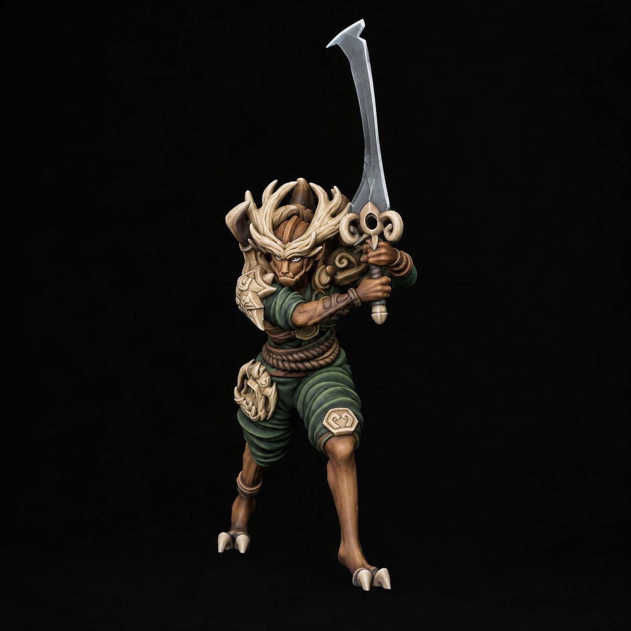 Forest Warrior — painted display concept