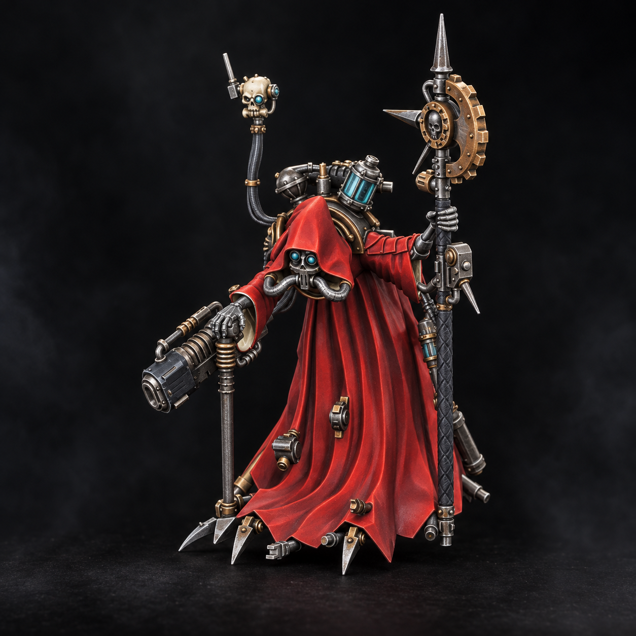 Martian red robes and dark steel