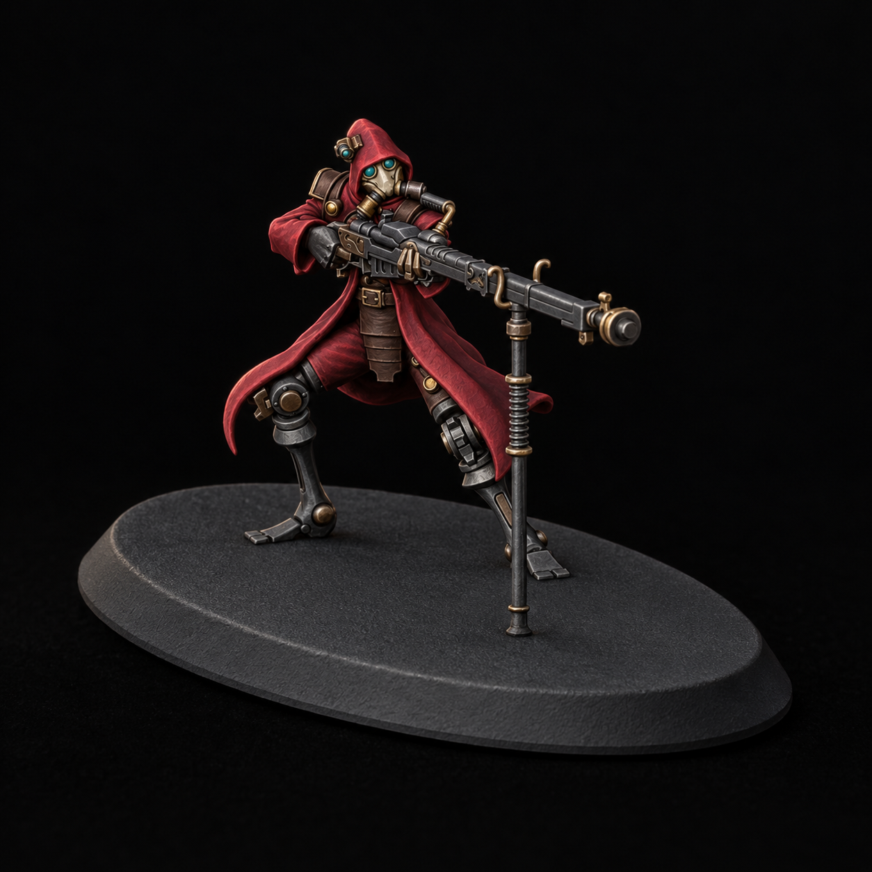 Martian marksman — crimson cloak