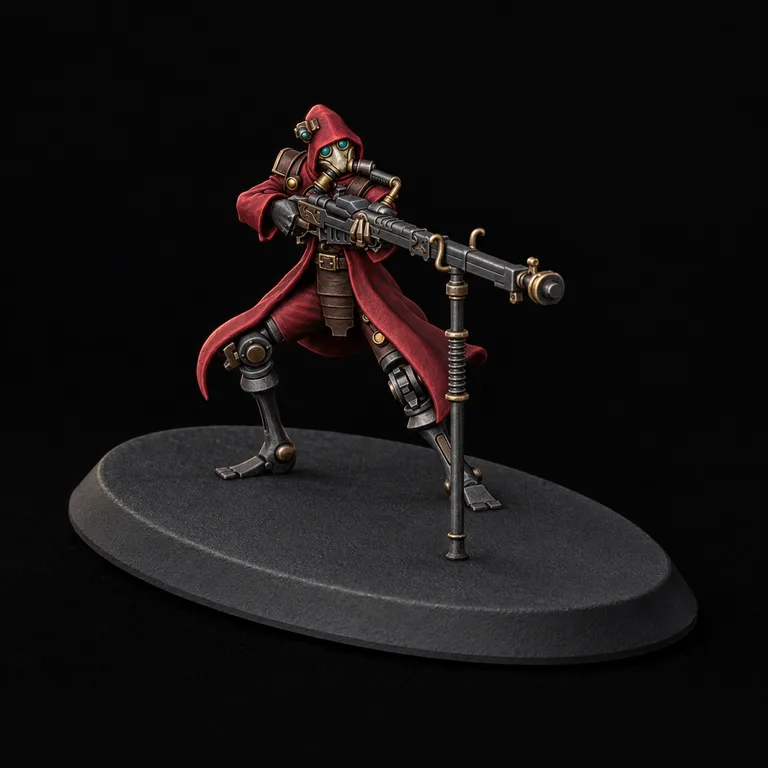Martian marksman — crimson cloak