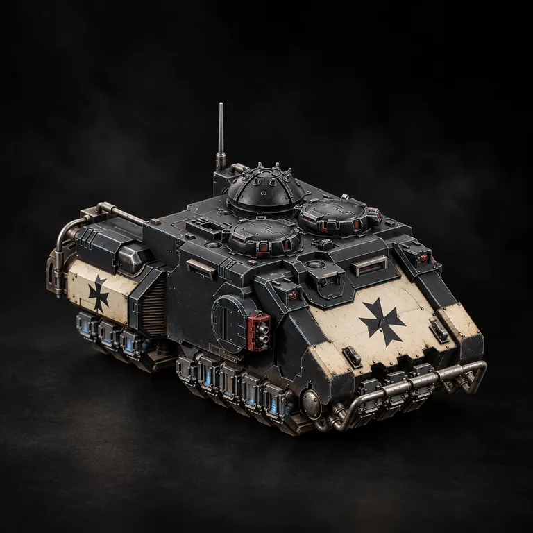 Black Templars — ivory prow and charcoal armour